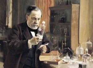 Louis Pasteur (1822-95) in his Laboratory, 1885 (oil on canvas)